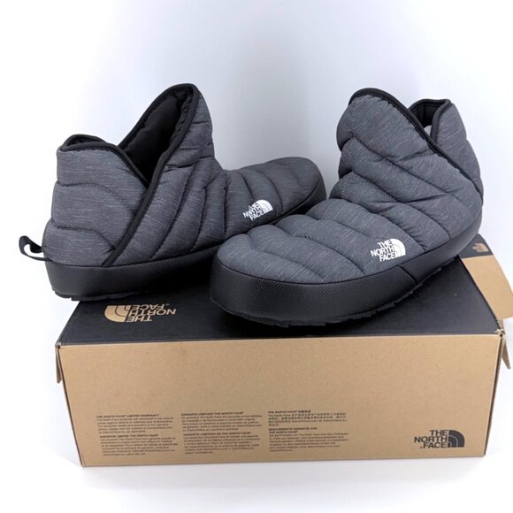 The North Face Thermoball Gray Black Water Repellent Slip on Booties Men Size 10 main image 4